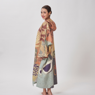 Unisex Modest Poncho SILK Suede Hypoallergenic Comfort