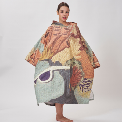 Unisex Modest Poncho SILK Suede Hypoallergenic Comfort