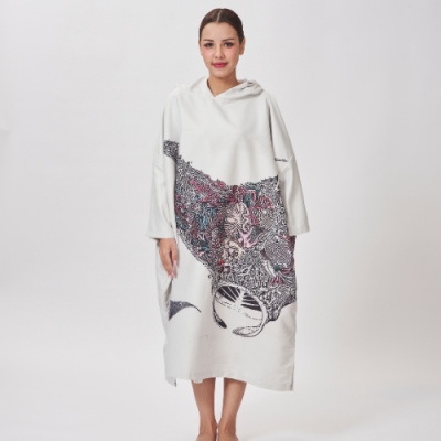 Unisex Modest Poncho SILK Suede Hypoallergenic Comfort