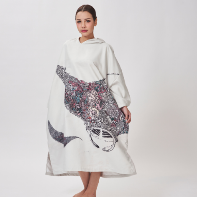 Unisex Modest Poncho SILK Suede Hypoallergenic Comfort