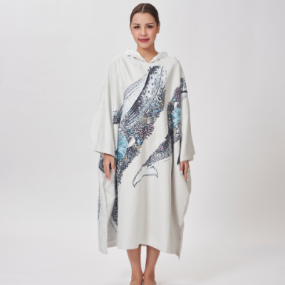 Unisex Modest Poncho SILK Suede Hypoallergenic Comfort