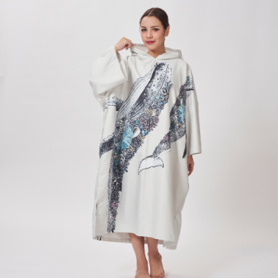 Unisex Modest Poncho SILK Suede Hypoallergenic Comfort