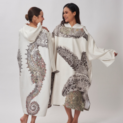 Unisex Modest Poncho SILK Suede Hypoallergenic Comfort