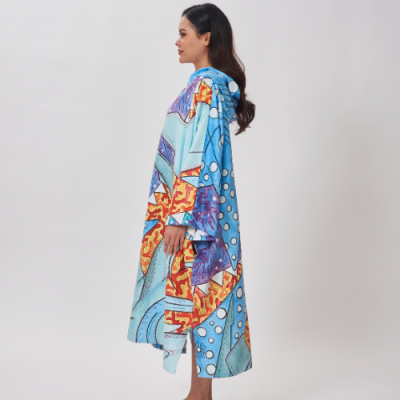 Unisex Modest Poncho SILK Suede Hypoallergenic Comfort