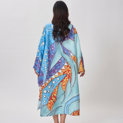 Unisex Modest Poncho SILK Suede Hypoallergenic Comfort