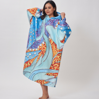 Unisex Modest Poncho SILK Suede Hypoallergenic Comfort