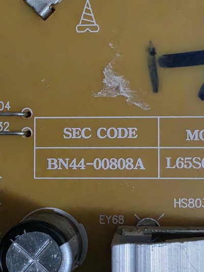 #ซัมซุง Samsung ซัพพลาย Power supply TV รุ่น UA55JU7000K พาร์ท BN44-00808A ของแท้ ถอดจากเครื่อง