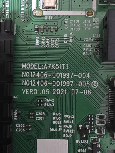 #สกายเวิร์ท Skyworth เมนบอร์ดทีวี Mainboard TV รุ่น 32STD6500 พาร์ท A7K51T1 อะไหล่แท้ ถอดจากเครื่อง