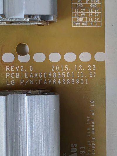 Power Supply  LG 43UH610T พาร์ท EAX66883501 (1.5)