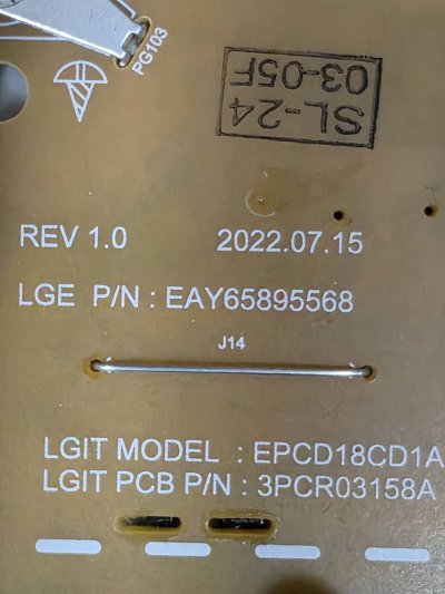 Power Supply LG 65NANO80ASA.ATM พาร์ท EAY65895568