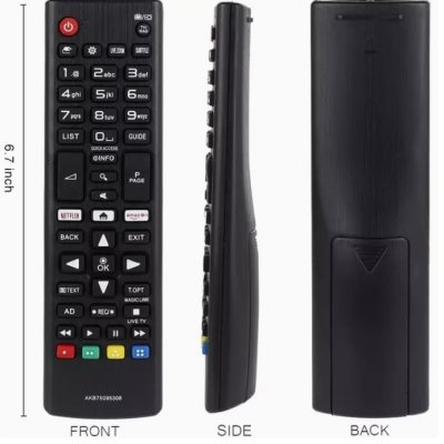 รีโมททีวี lg สมาร์ททีวี AKB75095308  มีปุ่ม Netfix หน้าตาเหมือนกันใช้ได้เลย