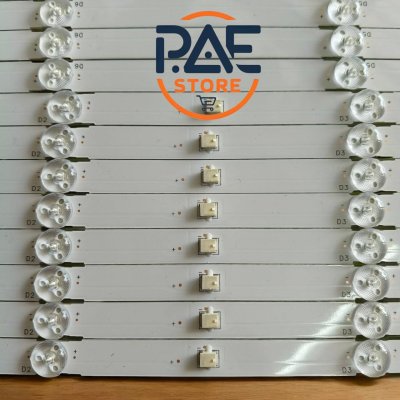 #หลอดแบ็คไลท์ TV SONY  โซนี่ รุ่น KD-75X8000G 1 set 8 แถว 6+7 LED 3V ยาว 825+706 mm