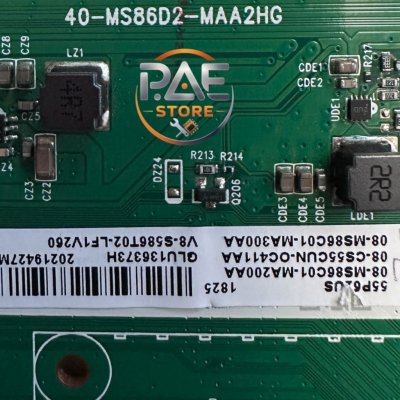 #ทีซีแอล TCL เมนบอร์ดทีวีทีซีแอล Mainboard TV พาร์ท 40-MS86D2-MA2HG รุ่น LED55P62US อะไหล่แท้ถอด