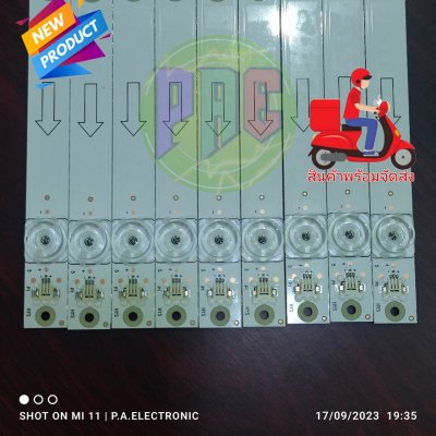 #หลอดแบล๊คไล้ท์ทีวี  TCL รุ่น 60E7800 สินค้าใหม่ 5 LED 9 แถว