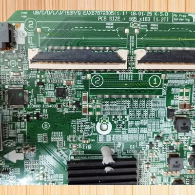 #แอลจี LG Mainboard TV LG รุ่น 55UK6300 PTE.ATMTLJD  พาร์ทEAX67872805(1.1) อะไหล่แท้ถอดจากเครือง