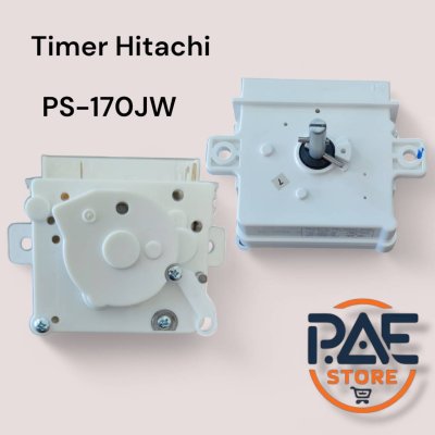 #นาฬิกาซัก เครื่องซักผ้า ฮิตาชิ(Hitachi รุ่น PS-170WJ ) แท้ Timer ตั้งเวลาเครื่องซักผ้า Timer ตั้งเวลาเครื่องซักผ้า ประเภท: แกนเดี่ยว, ทรงเหลี่ยม เวลา: 35นาที (โปรแกรมแช่ผ้า) ใช้กับเครื่องซักผ้า