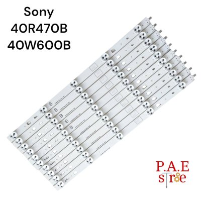 #หลอดเเบล็คไลท์ทีวีSONY โซนี่ รุ่น 40R470B / 40W600B 1ชุดมี 10 เส้น A+B เส้นๆละ 5 LED สินค้าใหม่ #อะไหล่ทีวี #หลอดเเบล็คไลท์ทีวี #หลอดLED