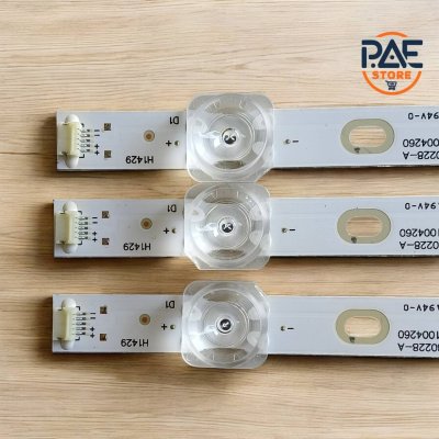หลอดเเบล็คไลท์ทีวีไฮเออร์ HAIER รุ่น H43D6FG 43K6000 3 แถว ยาว 868mm 8 LED 3V สินค้าใหม่ #อะไหล่ทีวี #หลอดเเบล็คไลท์ทีวี #หลอดLED