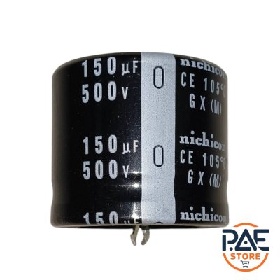 C 150uF 500V 105℃ 35x30mm Capacitor คาปาซิเตอร์ Nichicon