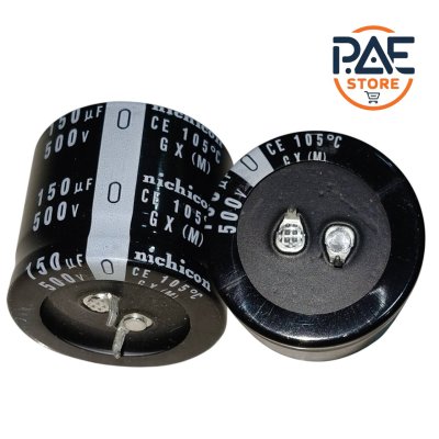 C 150uF 500V 105℃ 35x30mm Capacitor คาปาซิเตอร์ Nichicon
