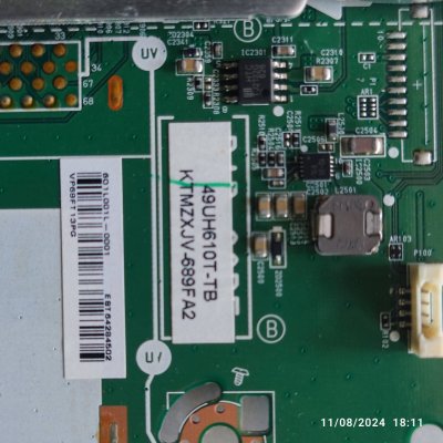 LG เมนบอร์ดแอลจี Main Board LG อะไหล่แท้/มือสองพร้อมใช้งาน ใช้กับรุ่น 49UH610T :43UH610T ใช้ได้ตามรุ่นที่ระบุด้านล่าง