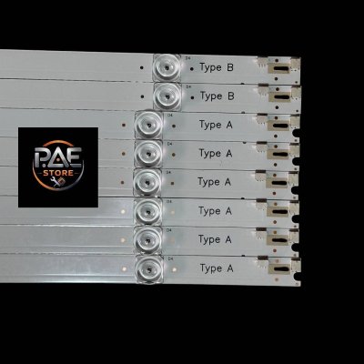 #อะโคนาติก Aconatic หลอดแบ็คไลท์ทีวีอะโคนาติก Backlight TV Aconatic รุ่น 55US534AN 1 ชุด 8 แถว 4 LED ยาว 540 mm 3V #หลอดแบ็คไลท์ #อะไหล่ทีวี