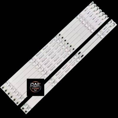 #อะโคนาติก Aconatic หลอดแบ็คไลท์ทีวีอะโคนาติก Backlight TV Aconatic รุ่น 55US534AN 1 ชุด 8 แถว 4 LED ยาว 540 mm 3V #หลอดแบ็คไลท์ #อะไหล่ทีวี