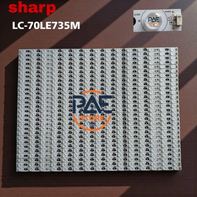 0001770 #หลอดแบล็คไลท์ทีวีชาร์ป Backlight TV Sharp รุ่น LC-70LE735M 1set 28 แถว 15 LED 6 V ยาว 742 mm
