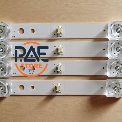 #หลอดเเบล็คไลท์ทีวีอะโคนาติก BACKLIGHT Aconatic รุ่น 50US534AN 1 Set 4 แถว 9 LED 3 V ยาว 900 mm