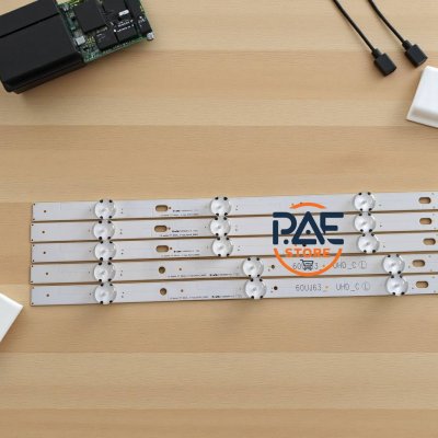 #หลอดเเบล็คไลท์ทีวีแอลจี BACKLIGHT LG รุ่น 60UJ630T  1set 10 เส้น 5+5+6+6 LED 3 V ยาว 1250 mm