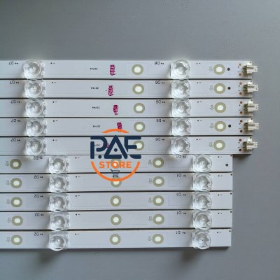 0001676 #หลอดแบล็คไลท์ทีวีฟิลลิป BlackLights Philips รุ่น 55PUT7374/67 1 ชุด 5 แถว 10 led ยาว 550+533 mm