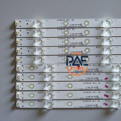 0001676 #หลอดแบล็คไลท์ทีวีฟิลลิป BlackLights Philips รุ่น 55PUT7374/67 1 ชุด 5 แถว 10 led ยาว 550+533 mm