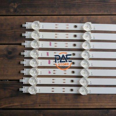 0001710 #หลอดแบล็คไลท์ทีวีอะโคนาติก BlackLights Aconatic รุ่น 65US500AN 1 ชุด 8 แถว 7 led 3 v