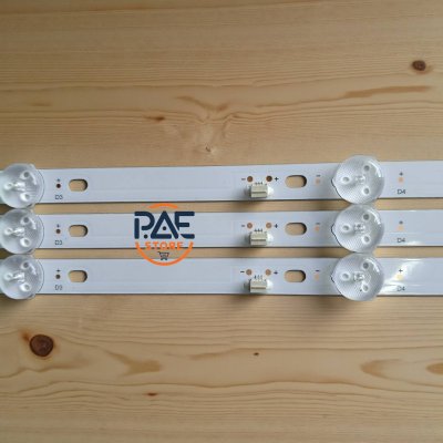 0001711 #หลอดเเบล็คไลท์ทีวี #BacklightTV #LEDTV Altron รุ่น 43ON803 1 ชุด 3 แถว 8 LED 3V ยาว 827 mm  รุ่นนี้มีหลายเวอร์ชั่น โปรดตรวจสอบก่อนสั่ง