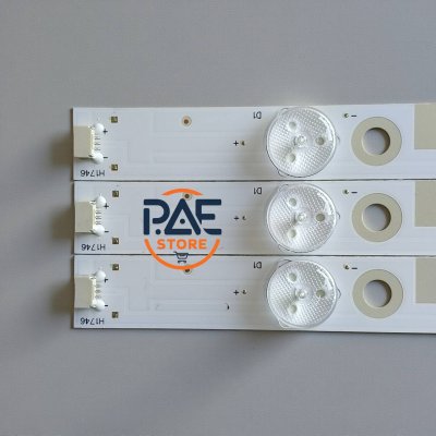 0001716 #หลอดแบล็คไลท์ทีวีชาร์ป Backlight TV Sharp รุ่น 2T-C42BD1X : 2T-C42BB1M : 2T-C42BG1X 1set 3 แถว 7 LED 3V ยาว 790 mm