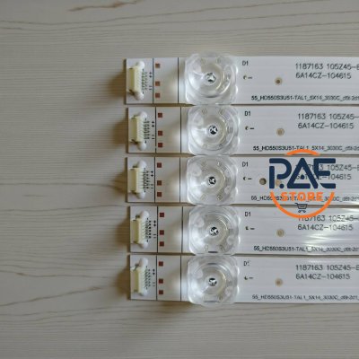 0001716 #หลอดแบล็คไลท์ทีวีไฮเซ่น Backlight TV HISENSE รุ่น 55B7500UW 1 set 5 แถว 14 LED 3V ยาว 1045mm