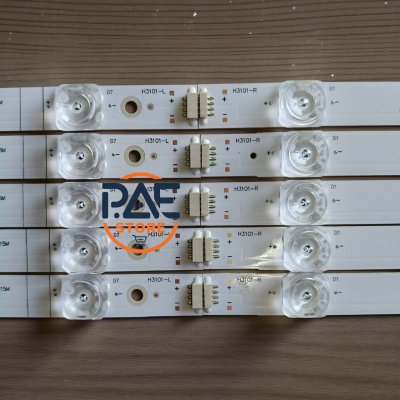 0001716 #หลอดแบล็คไลท์ทีวีไฮเซ่น Backlight TV HISENSE รุ่น 55B7500UW 1 set 5 แถว 14 LED 3V ยาว 1045mm