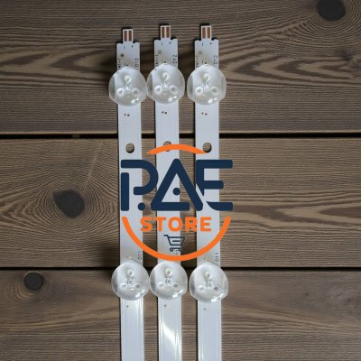 0001777 #หลอดแบล็คไลท์ทีวี Backlight TV Sharp รุ่น 4T-C55EK2X Aconatic รุ่น 55US500AN 1set 3 แถว 12 LED 3V ยาว 1080mm