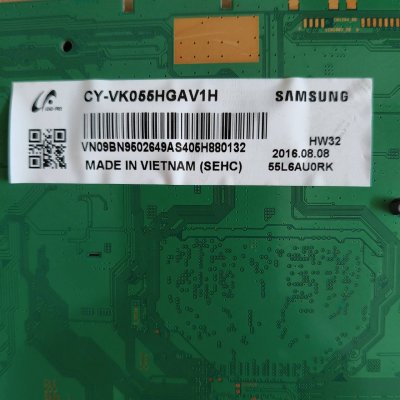 #Samsung เมนบอร์ด ​[ของแท้/จอโค้ง] พาร์ท BN94-10790G (BN41-02528A) ใช้กับรุ่น UA55KU6500