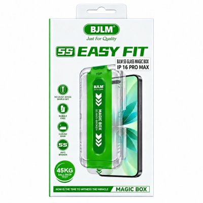 #BJLM 3D Magic Box Tempered Glass Screen Protector for iPhone 15 Pro Max and 16 Pro Max