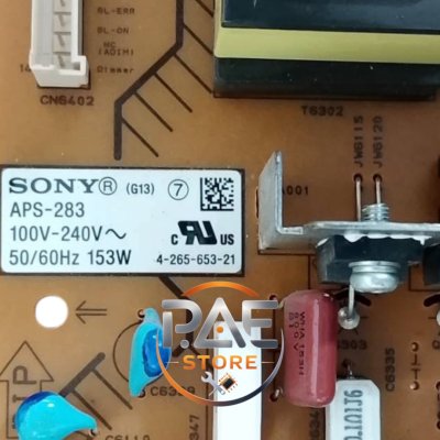 #โซนี่ Sony TV Power Supply Board, Part 1-884-743-11 (APS-283), for model 32BX320, genuine pulled spare part.