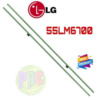 #หลอดแบ็คไลท์ TV LG แอลจี รุ่น 55LM6700-TA.ATMWLJ : 55LM6410-TR 1 set 2 แถว 72 LED 6 V ยาว 605 mm