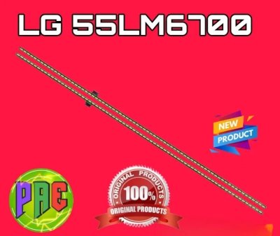 #หลอดแบ็คไลท์ TV LG แอลจี รุ่น 55LM6700-TA.ATMWLJ : 55LM6410-TR 1 set 2 แถว 72 LED 6 V ยาว 605 mm