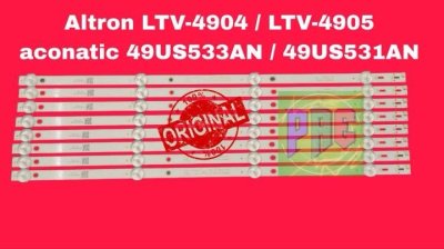 #หลอดเเบล็คไลท์ทีวี #ALTRON LTV-4904 LTV-4905 #Aconatic 49US533AN 49US531AN 4LED X 8 แถว รุ่นที่ลงไว้มีหลายเวอร์ชั่น #อะไหล่ทีวี #หลอดเเบล็คไลท์ทีวี #หลอดLED