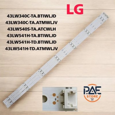 #แอลจี LG หลอดเเบล็คไลท์ทีวีแอลจี Backlight TV 43LW340C-TA.BTIWLJD/ 43LW340C-TA.ATMWLJV/ 43LW540S-TA.ATCWLH/ 43LW541H-TA.BTIWLJD/ 43LW541H-TD.BTIWLJD/ 43LW541H-TD.ATMWLJV