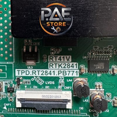 #ทีซีแอล TCL TV Mainboard (Small Ribbon Cable) - Part No: TPD.RT2841.PB771 | Compatible with Model LED32S6500 | Genuine Pulled/Removed Spare Part