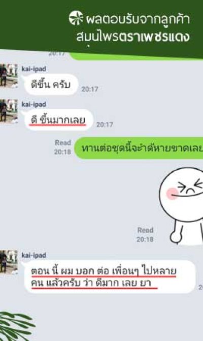 [ยาบำรุงธาตุ] ผลตอบรับจากลูกค้า