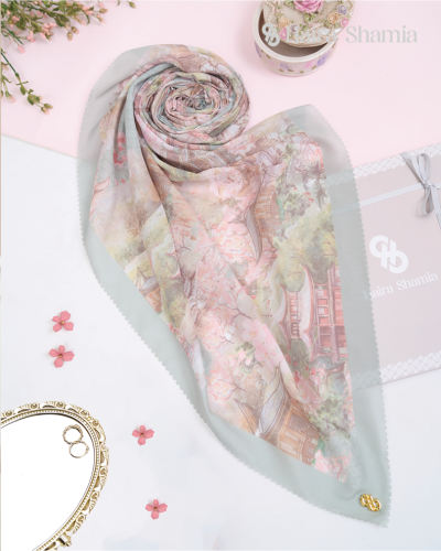 Haira Shamia Kyoto series - Laurel Hijab Scarf