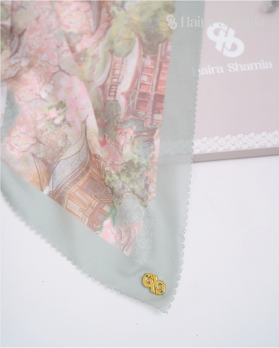 Haira Shamia Kyoto series - Laurel Hijab Scarf