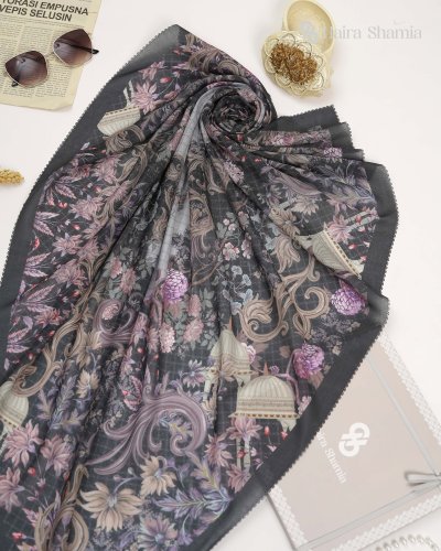 Haira Shamia ALIZA series - MIDNIGHT Hijab Scarf Haira Shamia ALIZA series - MIDNIGHT Hijab Scarf